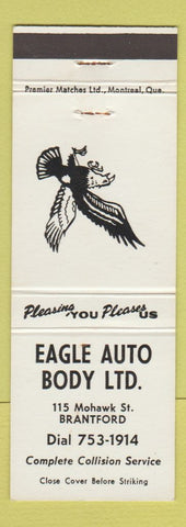 Matchbook Cover - Eagle Auto Body Brantford ON