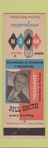 Matchbook Cover - WPEN Radio Bill Smith Philadelphia PA