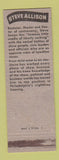 Matchbook Cover - WPEN Radio Steve Allison Philadelphia PA