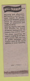 Matchbook Cover - WPEN Radio Bill Farren Philadelphia PA