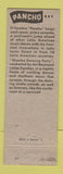 Matchbook Cover - WPEN Radio Pancho Mambo Dancing Philadelphia PA