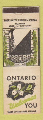 Matchbook Cover - Canada Ontario Kingston Inner Gate Fort Henry ON