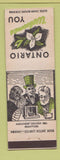 Matchbook Cover - Canada Ontario Alexander Graham Bell Brantford ON