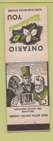 Matchbook Cover - Canada Ontario Alexander Graham Bell Brantford ON