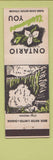 Matchbook Cover - Canada Ontario Niagara Falls ON