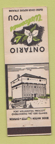 Matchbook Cover - Canada Ontario Fort Wellington Prescott ON
