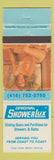 Matchbook Cover - Showlux Showers Canada pinup WORN