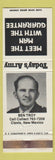 Matchbook Cover - Army Recruiting Ben Troy Clovis NM WEAR