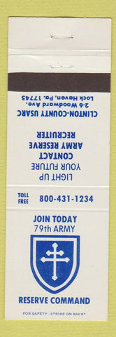 Matchbook Cover - Army Reserve Recruiting Lock Haven PA