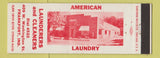 Matchbook Cover - American Laundry Cleaners Frankfort IN