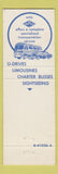 Matchbook Cover - Gray Line Tours Washington DC Pan American Union