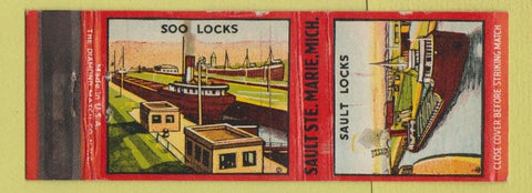 Matchbook Cover - Sault Ste Marie MI Soo Locks