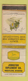 Matchbook Cover - John Deere Tractors Wheatland WY POOR
