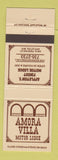 Matchbook Cover - Amora Villa Motor Lodge Appleton WI