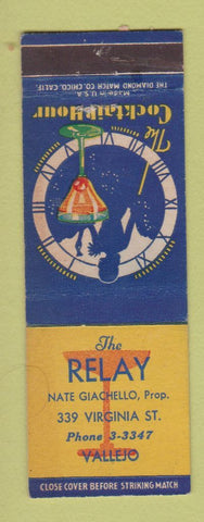 Matchbook Cover - The Relay Vallejo CA WORN BACK