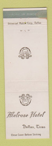Matchbook Cover - Melrose Hotel Dallas TX