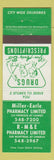 Matchbook Cover - Miller Earle Drug Kingston? ON