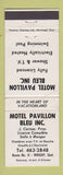 Matchbook Cover - Motel Pavillon Bleu Wright QC