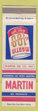 Matchbook Cover - Martin oil gas  WEAR