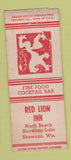 Matchbook Cover - Red Lion Inn Shawano WI WEAR BOBTAIL