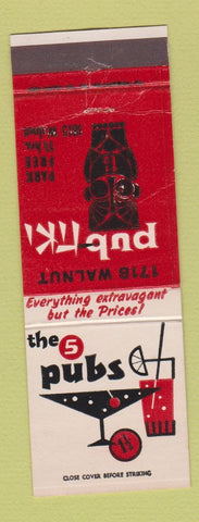 Matchbook Cover - Pub Tiki Pennsauken NJ WEAR