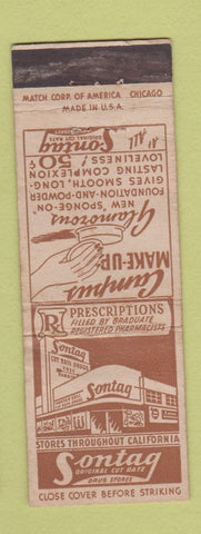 Matchbook Cover - Sontag Drug Stores WORN