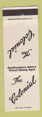 Matchbook Cover - The Colonial Restaurant Jackson OH WEAR