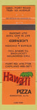Matchbook Cover - Hawaii Pizza Edmonton AB