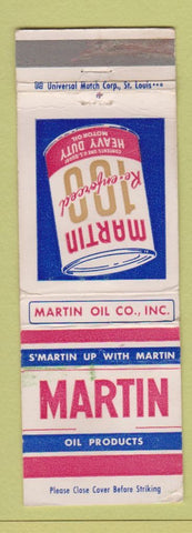 Matchbook Cover - Martin oil gas WEAR