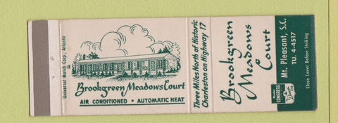 Matchbook Cover - Brookgreen Meadows Court Mount Pleasant SC