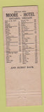 Matchbook Cover - Hotel Moore Ontario OR