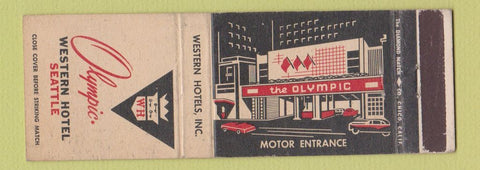 Matchbook Cover - Olympic Western Hotel Seattle WA