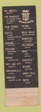 Matchbook Cover - Olympic Western Hotel Seattle WA