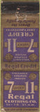 Matchbook Cover - 7-11 Credit Clothing  POOR