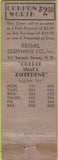 Matchbook Cover - 7-11 Credit Clothing  POOR