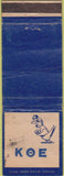 Matchbook Cover - KOE College? Fraternity? WORN