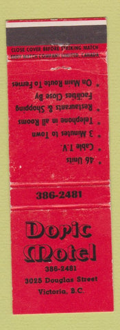 Matchbook Cover - Doric Motel Victoria BC WEAR