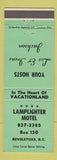 Matchbook Cover - Lamplighter Motel Revelstoke BC