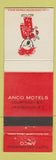 Matchbook Cover - Anco Motels Courtenay Cranbrook BC