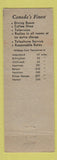 Matchbook Cover - Vancouver Colonial Motel Vancouver BC