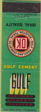 Matchbook Cover - Gulf Cement Houston TX Austin TX McKay Lumber