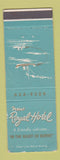 Matchbook Cover - Royal Hotel WEAR