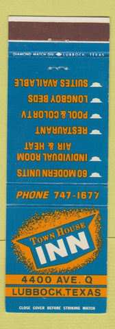 Matchbook Cover - Town House Inn Lubbock TX WEAR