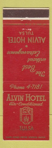 Matchbook Cover - Alvin Hotel Tulsa OK