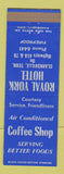 Matchbook Cover - Royal York Hotel Clarksville TN