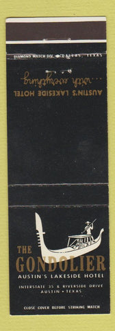 Matchbook Cover - Gondolier Hotel Austin TX WEAR
