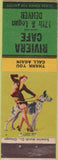 Matchbook Cover - Riviera Cafe Denver CO pinup