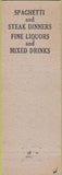 Matchbook Cover - Riviera Cafe Denver CO pinup