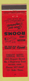 Matchbook Cover - Sunrise Motel Regina SK