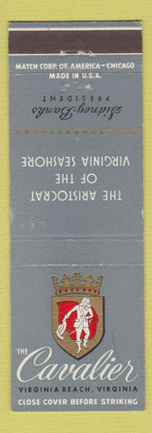 Matchbook Cover - Cavalier Hotel Virginia Beach VA